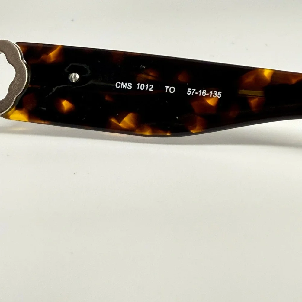 Chelsea Morgan Suns CMS 1012 TO Tortoise Oval Eyeglass Frames 57-16-135 Silver